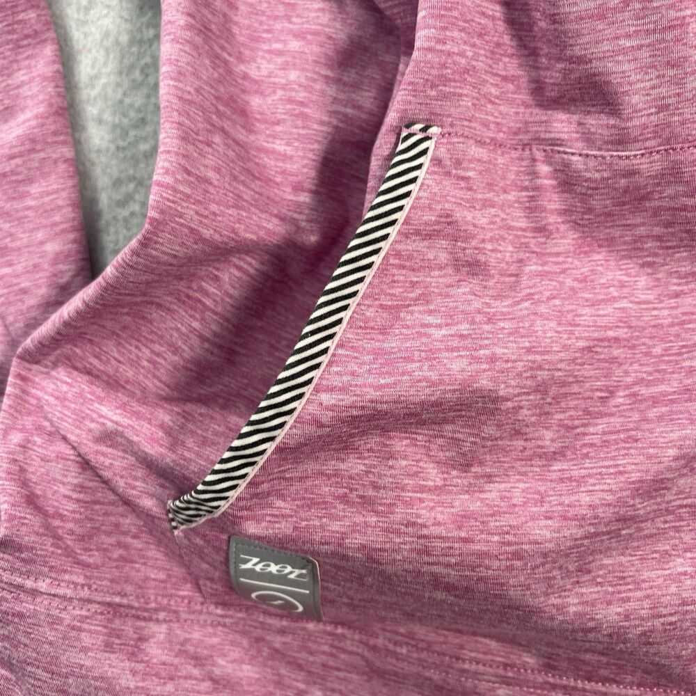 Women's Zoot Dawn Patrol full zip jacket Running Hoodie pink palm M - Picture 13 of 15
